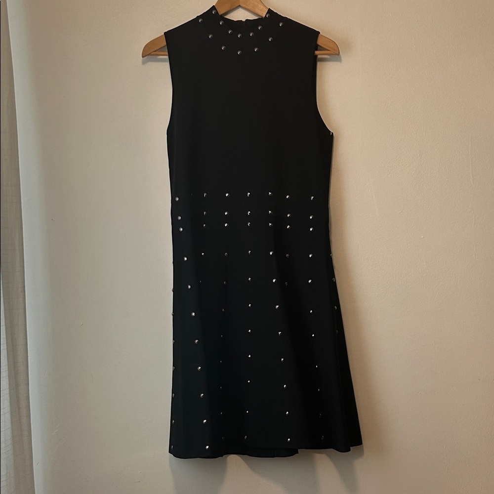 Parker Black Mini Dress with Silver Studs